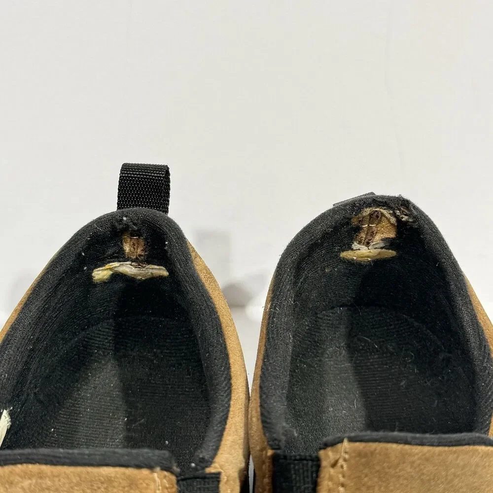 Lands End Men's Shoes Size 9 HD Loafers Brown All-Weather Suede Slip On Moc